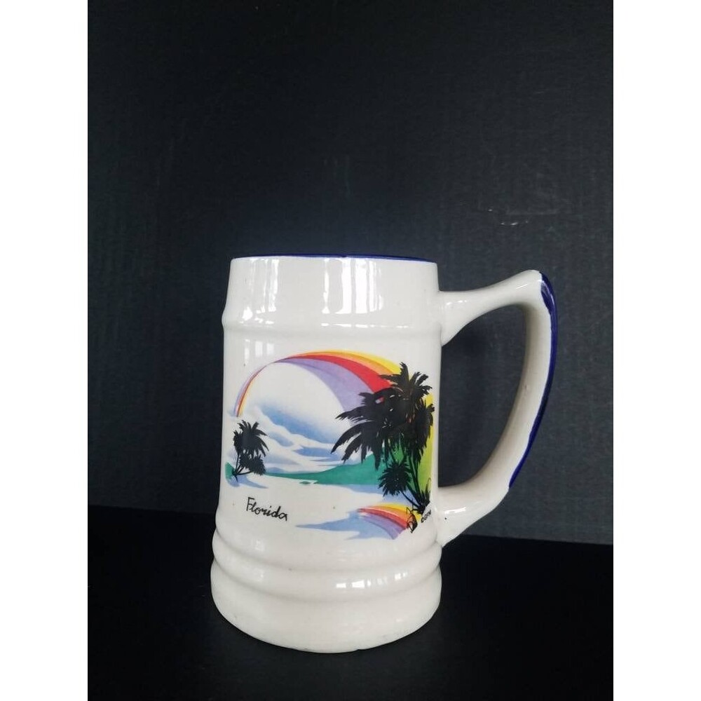 Florida Ceramic Souvenir Mug, Rainbow Mug